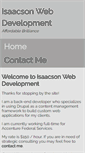 Mobile Screenshot of isaacsonwebdevelopment.com