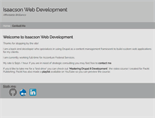 Tablet Screenshot of isaacsonwebdevelopment.com